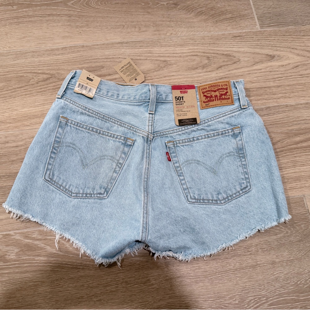 Levi's Women's Light Wash Denim Shorts